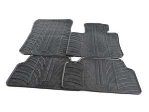 ES#4630005 - V20-4696 - F55 F65 All Weather Floor Mat Set - Black - Set includes both front and rear floor mats in a unique tire tread design! - Vaico - MINI