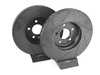 ES#4668217 - 8K0615301A-S - Front V5 Slotted Brake Rotors - Set (320x30) - Precision manufactured for consistent stopping power during high performance driving. Featuring a matte black zinc coating for corrosion protection. - ECS - Audi
