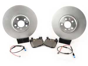ES#4643097 - 34116860912ktKT1 - OE Front Brake Service Kit - OE brake service kit with pads, rotors, and wear sensors. - Genuine BMW - BMW