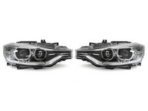 ES#3575773 - HLB3F3012DPPROLE - LED Angel Eye Projector Headlights - Pair - Black housings with clear lenses and LED angel eye rings - Depo - BMW