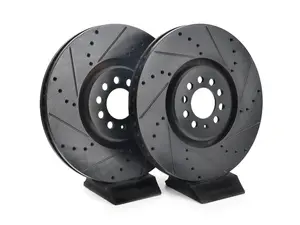Front V5 Drilled & Slotted Brake Rotors - Set (334x32)