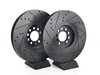 ES#2763781 - 1J0615301AAKT5 - Performance Front Brake Service Kit - Featuring ECS V5 Drilled & Slotted rotors and Hawk HPS pads - Assembled By ECS - Audi