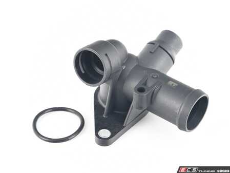 ES#3537192 - 06B121132E - Cylinder Head Cooling Flange  - Located at the rear of cylinder head, includes o-rings - Hamburg Tech - Audi