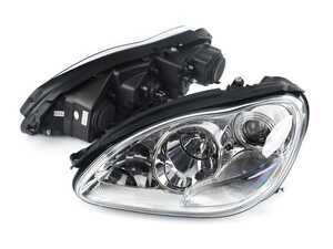 ES#4660471 - 5070036 - Projector Chrome Headlight Set - Plug and play Chrome housings for a unique look and improved visibility. - Spyder - Mercedes Benz