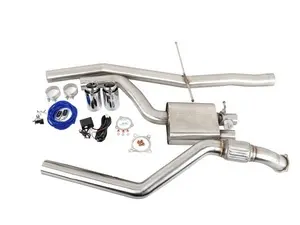 Build Your Own Audi B8 A4 2.0T Single Exit Valved Cat Back Exhaust System