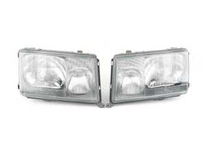 ES#3663031 - 440-1103P-LD-EN - W124 E-Class Euro Style Headlights - Set - Featuring Chrome Glass Housings Headlights for your W124! - Depo - Mercedes Benz