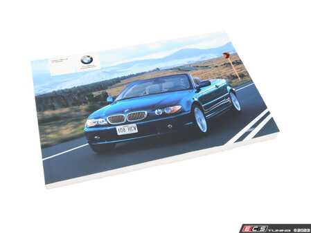 ES#13037 - 01410158118 - Owner's Handbook E46/C - Genuine BMW - BMW