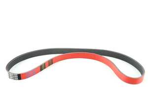 ES#4661023 - 6PK1050 - Performance Kevlar Reinforced Accessory Belt - Our Red Kevlar accessory Belts are both an aesthetic improvement and a performance alternative to a traditional belt. - ECS - Volkswagen