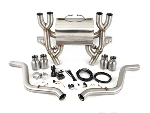 E90 E92 M3 Turner Motorsport Stainless Steel Valved Axle Back Exhaust - Brushed Tips