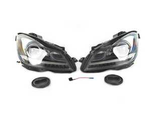 ES#3662865 - 340-1136PXASN2 - W204 C-Class AMG Black Projector LED Headlight - Set - Featuring Black Housings with a Facelift Look Upgrade for your W204! - Depo - Mercedes Benz