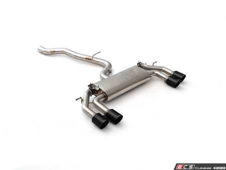 ES#4707557 - 033551LA01 - MK8 Golf R Catback Exhaust System  - In-house engineered for VW Golf R enthusiasts! Featuring T304 SS Tig-welded 3.0" tubing, a resonated or non-resonated center section and a valved muffler assembly. - ECS - Volkswagen