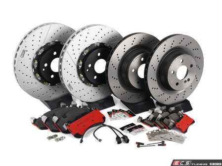ES#4643627 - 2194210212KT11 - Front & Rear Brake Service Kit - Featuring Brembo rotors, and Brembo Ceramic pads - Assembled By ECS - Mercedes Benz