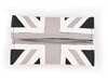 ES#4465437 - IP218 - Union Jack  Gray Jack Seat Belt Strap Covers - Pair - Slides on the standard seat belts and provides cushion - ECS - MINI