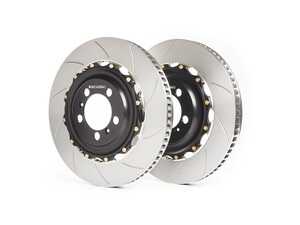 ES#4706076 - A1-190 - Two Piece Front Rotor Set (390x36mm)  - A direct replacement for the OE disc, No modifications are necessary. - Girodisc - Audi
