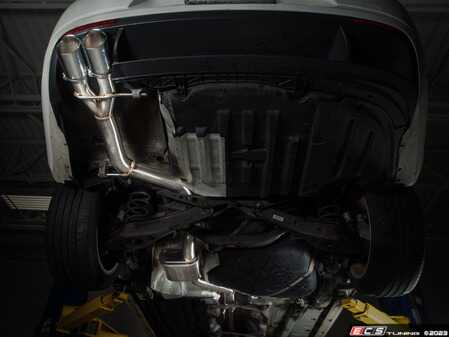 ES#4753233 - 048641LA03 - VW B6 Passat / CC 2.0T Performance Catback Exhaust System - In-house engineered for CC enthusiasts! Featuring T304 SS Tig-welded 3" tubing and a straight through perforated core muffler. - ECS - Volkswagen