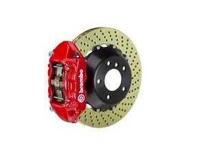 ES#4707567 - 2S1.9009A2 - W463 Brembo GT 4 Piston 2-Piece Rear Big Brake Kit - BBK - Featuring 4 Piston Red Brembo Calipers, and Slotted 2-Piece Rotors for Rear 2005-2011 G55 AMG, 2012-2018 G63 AMG / G65 AMG - Brembo - Mercedes Benz