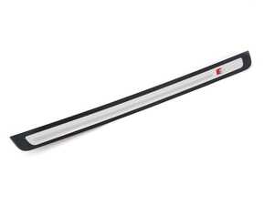 ES#2144624 - 8T0853373H01C - S-Line Door Sill - Satin Black - Left - Featuring the S-Line inscription - Genuine Volkswagen Audi - Audi