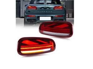 ES#4707579 - BM11-F5417-RD-A - MINI Cooper Clubman Union Jack Led Taillights Red F54 - Set  - Upgrade to Union Jack design tail lights for your MINI LCI style Union Jack but for the PRE LCI Union Jack Platform also in Red Design - ZiZa - MINI