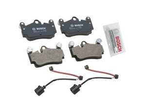 ES#4707692 - 95535293904 - Rear Brake Pad Set - Includes rear brake wear sensors, and brake grease - Bosch - Porsche