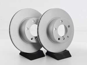 ES#4669141 - 34116767061-P - Front V5 Plain Brake Rotors - Set (296x22) - Precision manufactured and featuring a GeoSpec corrosion-resistant coating - ECS - BMW