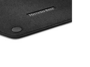 ES#3403755 - 25368028029J74 - Velour Floor Mats Classic, 4-Piece Set - Black - Color Code (9J74) Black - Genuine Mercedes Benz - Mercedes Benz