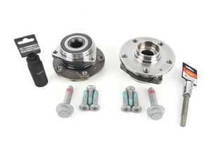 ES#4369294 - 8V0498625AKT4 - Front Wheel Bearing & Hub Assembly Kit - With Service Tools  - Includes both wheel bearing/hub assemblies with hardware - Assembled By ECS - Audi Volkswagen