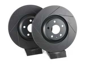ES#4668229 - 8J0615301G-S - Front V5 Slotted Brake Rotors - Set (340x30)
 - Precision manufactured for consistent stopping power during high performance driving. Featuring a matte black zinc coating for corrosion protection. - ECS - Audi Volkswagen