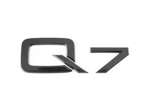 ES#4046355 - 4M0071803 - Black Q7 Emblem - Complete the Black Optic look with Q7 Emblems finished in Gloss Black. - Genuine Volkswagen Audi - Audi