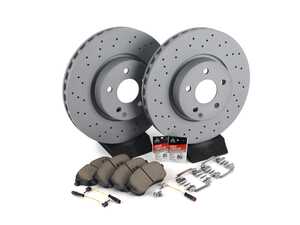 ES#3690840 - 0004213012KT4 - Front Brake Service Kit (322mm x 32mm Rotors) - Featuring ECS Coated Rotors and Akebono-Euro Ceramic Brake Pads. - Assembled By ECS - Mercedes Benz