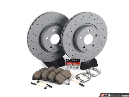ES#3690840 - 0004213012KT4 - Front Brake Service Kit (322mm x 32mm Rotors) - Featuring ECS Coated Rotors and Akebono-Euro Ceramic Brake Pads. - Assembled By ECS - Mercedes Benz