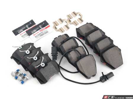 ES#4492341 - 4B0698151S1KT - Front & Rear Premium Ceramic Brake Pad Set - Brembo NAO Ceramic pads are designed to deliver improved comfort and reduced pad wear - Brembo - Audi