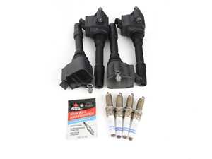 ES#4057128 - 121386433600KT - Ignition Service Kit - Includes coils, plugs, and dielectric grease. Set of four. - Assembled By ECS - MINI