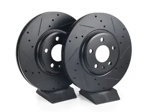 Front V5 Drilled & Slotted Brake Rotors - Set (320x30)