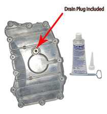 ES#4708217 - 99610703158KT - Oil Pan Sump Plate Kit - Includes drain plug with sealing ring & Sealant Tube - Hamburg Tech - Porsche