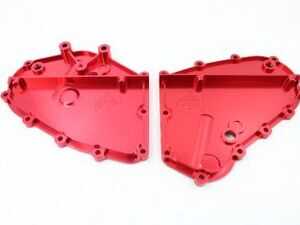 ES#4708373 - VTT-911-TIMC-RED - VTT 911/930 Billet Timing Chain Covers With Hardware - Red - Anodized in red & includes new hardware! - Vargas Turbo Technologies - Porsche