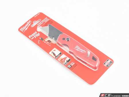 ES#4480482 - 48-22-1501 - FASTBACK Folding Utility Knife - Milwaukee's FASTBACK Folding Utility Knife features a press and flip mechanism for easy, one-handed opening. - Milwaukee - Audi BMW Volkswagen Mercedes Benz MINI Porsche