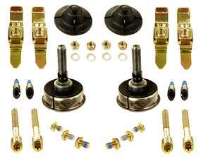 ES#4708527 - 1263301135KT - Mercedes-Benz W126 S-Class Front Guide Track Rod Strut Mount Kit - Set Of 2 - Featuring Hamburg Technic Front Left & Right Side Strut Rod Bushing Kits With Hardware! - Hamburg Tech - Mercedes Benz