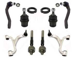 ES#4708659 - 10001-00859 - Mercedes-Benz W163 Front Control Arms / Ball Joints / Inner & Outer Tie Rods - 8 Piece Kit  - Featuring Hamburg Technic Front Suspension Refresh Kit! - Hamburg Tech - Mercedes Benz