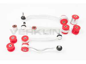 ES#4701640 - POW-055-75 - Full Polyurethane Front Control Arm Bushing Kit - Red (Street)  - Control movement and maintain wheel alignment - Verkline - Audi Volkswagen
