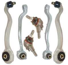 ES#4708743 - 10001-00877 - Mercedes-Benz W212 E-Class Front Upper & Lower Control Arms / Ball Joints - 6 Piece Kit - Featuring Hamburg Technic Front Suspension Refresh Kit! - Hamburg Tech - Mercedes Benz