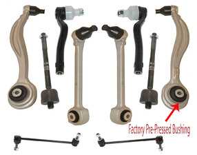 ES#4708749 - 10001-00880 - Mercedes-Benz GLK X204 Front Upper & Lower Control Arms /  Tie Rods Set - 12 Piece Kit - Featuring Hamburg Technic Front Suspension Refresh Kit! - Hamburg Tech - Mercedes Benz