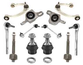 ES#4708758 - 10001-00881 - Mercedes-Benz W164 ML GL Front Upper & Lower Control Arms / Ball Joints / Tie Rods / Sway Bar Links Set - 12 Piece Kit - Featuring Hamburg Technic Front Suspension Refresh Kit! - Hamburg Tech - Mercedes Benz