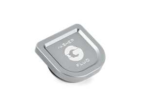 ES#4615482 - G8XWFC-G - BLACKLINE Performance G8x Washer Fluid Cap - Gray - Gray - Add some design flare to your engine bay! - Goldenwrench Supply Co - BMW