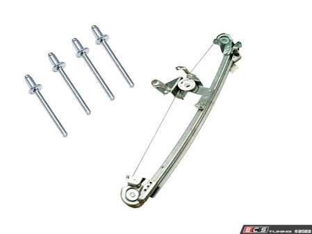 ES#4709020 - 2107301646KT - Rear Window Regulator With Hardware - Right - Featuring Hamburg Technic Rear Right Regulator With (4) Four Rivets - Hamburg Tech - Mercedes Benz