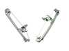 ES#4709025 - 2107301546KT1 - W210 E Class Rear Window Regulators Kit - Without Hardware  - Featuring Hamburg Technic Rear Left & Right Side Window Regulators! - Hamburg Tech - Mercedes Benz
