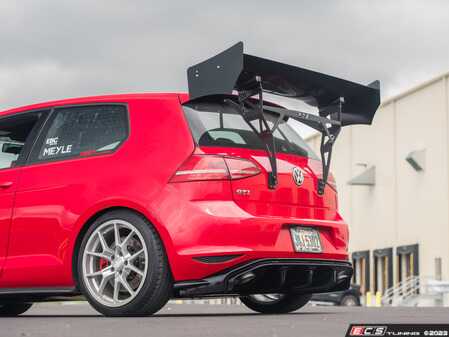 ES#5386514 - 014482la01dbKT - MK7 GTI Functional Aerodynamic Rear Diffuser Kit With Functional Aerodynamic Rear Wing Kit - Combine function, form and aesthetics with a full front and rear aero package for your Mk7 GTI. - Doorbusters - Volkswagen