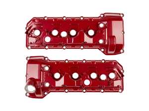 ES#4709322 - S65VCSRD - S65 Aluminum Valve Cover - Smooth Red - Enhance appearance while mitigating issues from the OEM magnesium valve cover of your BMW M3 S65 engine. Finished in Smooth Red. - NRW Design - BMW