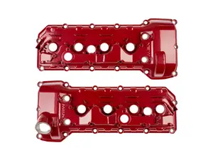 S65 Aluminum Valve Cover - Smooth Red