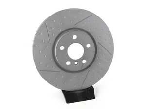 ES#5456775 - 34106864133rpsKT - Performance Front Brake Service Kit - Featuring ECS V5 dimpled & slotted brake rotors and ECS EP24 "Enthusiast Performance" pads! - ECS - MINI