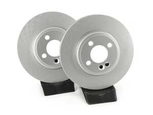 ES#4668611 - 34116858651-P - Front V5 Plain Brake Rotors - Set (280x22) - Precision manufactured and featuring a GeoSpec corrosion-resistant coating - ECS - MINI